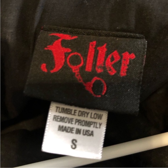 NWOT FOLTER dress- w/adorable bird cages w/overlay white lace, Peter Pan collar - Picture 4 of 4